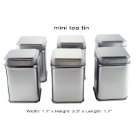 Tea Tins Square Small (60)