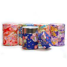 Washi Tea Tin - Ceremony Matcha Caddy Size-40 (250 QTY)